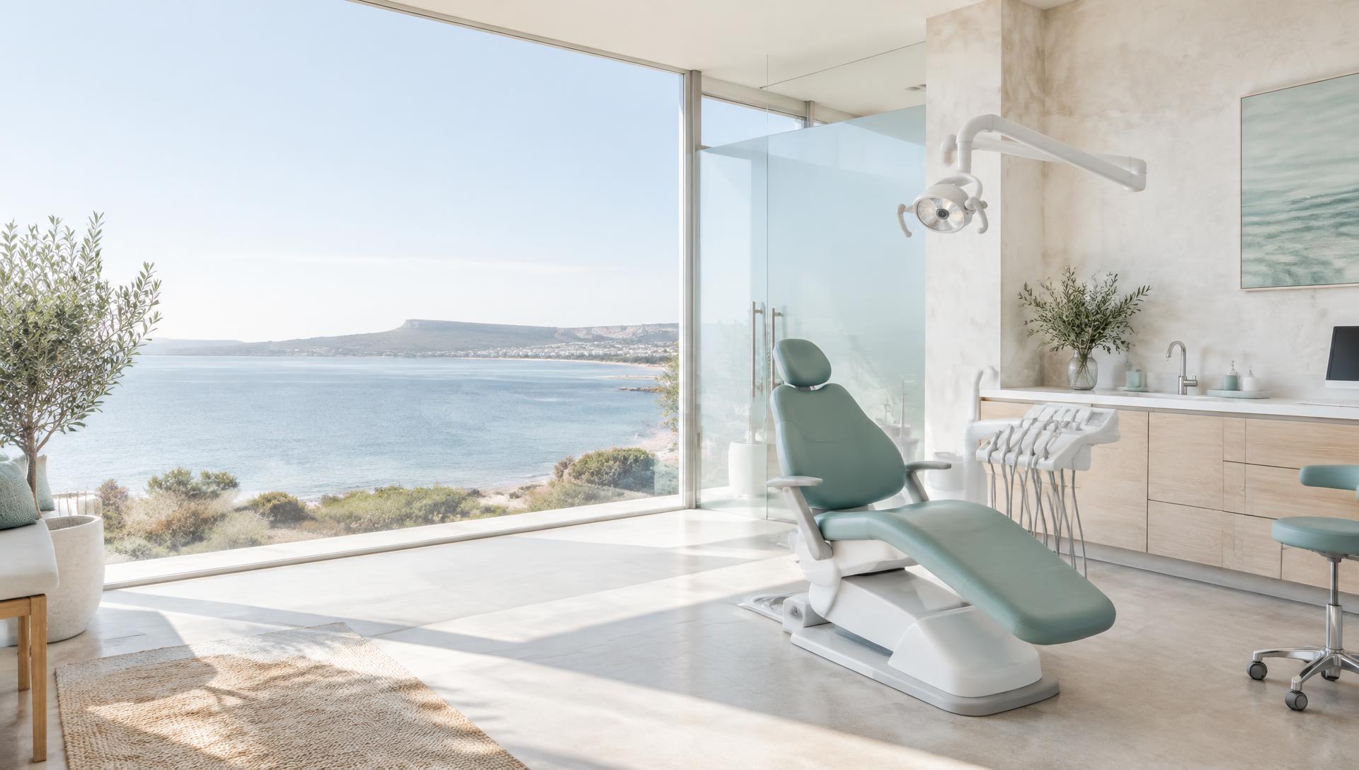 Bright modern coastal dental treatment room